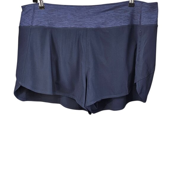Outdoor Voices Hudson New Navy Lined Active Athletic Shorts - Picture 1 of 11